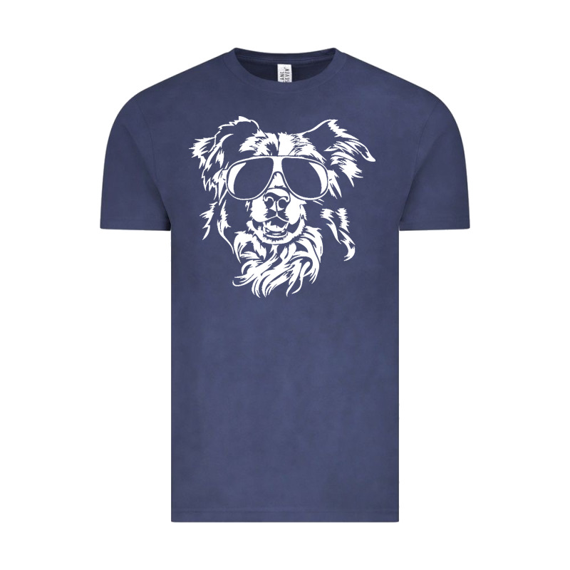 Border Collie Dog T  Shirt Border Collie With Sunglasses Cool Dog T  S Vintage Tee by linhVisuals | Teevron