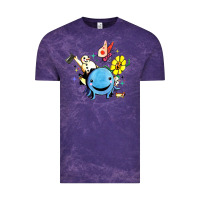 Cloud Purple oswald the octopus Vintage Tee - linhVisuals