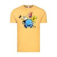 Vintage Mustard oswald the octopus Vintage Tee - linhVisuals
