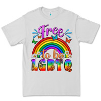 Dove Grey Western Free To Be Lgbtq Premium Tee - BundleAndBundleShop