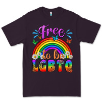 Plum Western Free To Be Lgbtq Premium Tee - BundleAndBundleShop