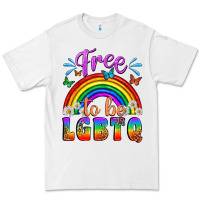 White Western Free To Be Lgbtq Premium Tee - BundleAndBundleShop
