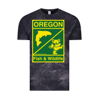 Cloud Black oregon fish & wildlife deadheads unite! Vintage Tee - linhVisuals