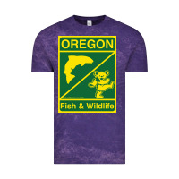 Cloud Purple oregon fish & wildlife deadheads unite! Vintage Tee - linhVisuals