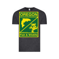 Vintage Black oregon fish & wildlife deadheads unite! Vintage Tee - linhVisuals