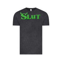Vintage Black SHREK SLUT GREEN SHIRT Vintage Tee - linhVisuals