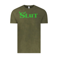 Vintage Olive SHREK SLUT GREEN SHIRT Vintage Tee - linhVisuals