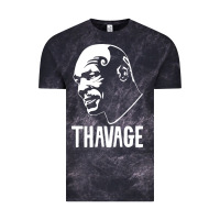 Cloud Black THAVAGE Vintage Tee - linhVisuals