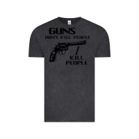 Vintage Black guns dont kill people i kill people 1996 Vintage Tee - linhVisuals