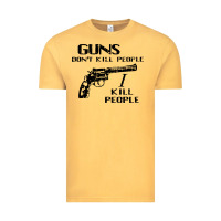 Vintage Mustard guns dont kill people i kill people 1996 Vintage Tee - linhVisuals