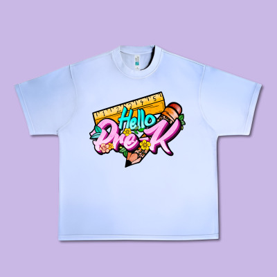 Hello Pre K Urban Heavy Tee Designed By Jahusdesignshop
