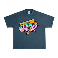 Midnight Navy hello pre k Urban Heavy Tee - JahusDesignShop