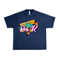 Navy hello pre k Urban Heavy Tee - JahusDesignShop