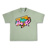 Oil Green hello pre k Urban Heavy Tee - JahusDesignShop