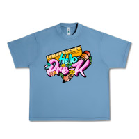 Pebble Blue hello pre k Urban Heavy Tee - JahusDesignShop