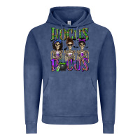 Vintage Denim Hocus Pocus with Skeletons Vintage Hoodie - texasbilliewilder
