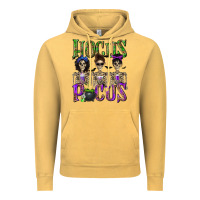 Vintage Mustard Hocus Pocus with Skeletons Vintage Hoodie - texasbilliewilder