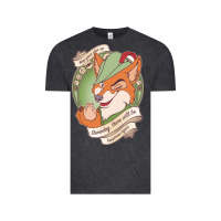 Vintage Black chin up   robin hood Vintage Tee - linhVisuals