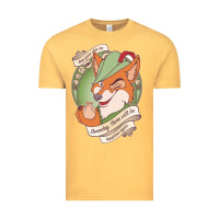 Vintage Mustard chin up   robin hood Vintage Tee - linhVisuals