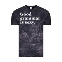 Cloud Black good grammar is sexy Vintage Tee - linhVisuals
