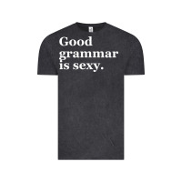 Vintage Black good grammar is sexy Vintage Tee - linhVisuals
