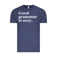 Vintage Denim good grammar is sexy Vintage Tee - linhVisuals