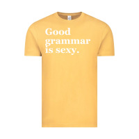 Vintage Mustard good grammar is sexy Vintage Tee - linhVisuals