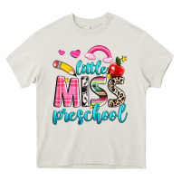 Cream little miss preschool Heavy Core Tee - NancyCooperArtShop