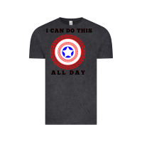 Vintage Black i can do this all day graphic mens & womens t shirt Vintage Tee - linhVisuals