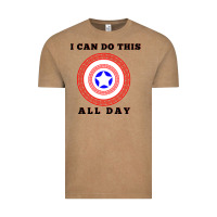 Vintage Coffee i can do this all day graphic mens & womens t shirt Vintage Tee - linhVisuals