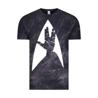 Cloud Black live long and prosper Vintage Tee - linhVisuals