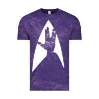 Cloud Purple live long and prosper Vintage Tee - linhVisuals