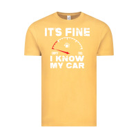 Vintage Mustard Empty gas gauge it’s fine i know my car low fuel joke Vintage Tee - linhVisuals