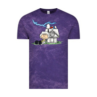 Cloud Purple back to the peanuts Vintage Tee - linhVisuals