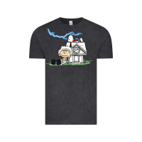 Vintage Black back to the peanuts Vintage Tee - linhVisuals
