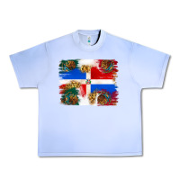Grape Ice Mexican and Puerto Rico Flag Urban Heavy Tee - texasbilliewilder