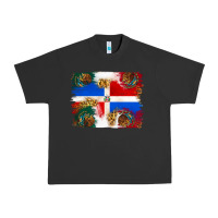 Pigment Black Mexican and Puerto Rico Flag Urban Heavy Tee - texasbilliewilder