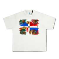 Pistachio Mexican and Puerto Rico Flag Urban Heavy Tee - texasbilliewilder