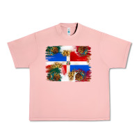 Salmon Mexican and Puerto Rico Flag Urban Heavy Tee - texasbilliewilder