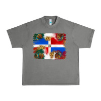 Tornado Mexican and Puerto Rico Flag Urban Heavy Tee - texasbilliewilder