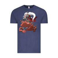 Vintage Denim jiraiya gamabunta Vintage Tee - linhVisuals