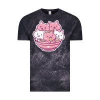 Cloud Black kawaii cat ramen   cute gift Vintage Tee - linhVisuals