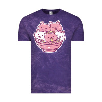 Cloud Purple kawaii cat ramen   cute gift Vintage Tee - linhVisuals