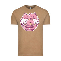 Vintage Coffee kawaii cat ramen   cute gift Vintage Tee - linhVisuals