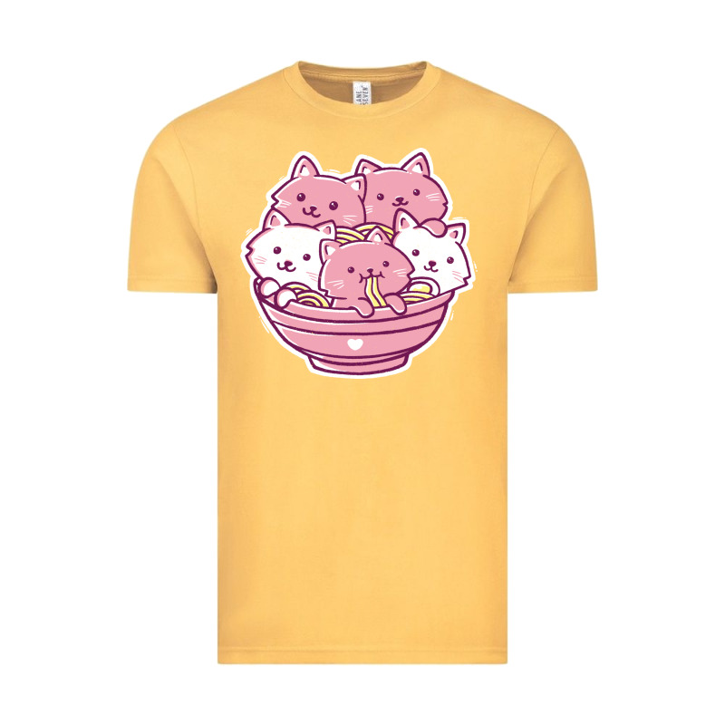 Kawaii Cat Ramen   Cute Gift Vintage Tee by linhVisuals | Teevron