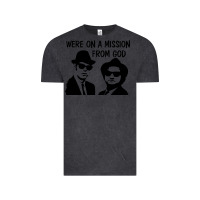 Vintage Black Elwood & Jake Vintage Tee - linhVisuals
