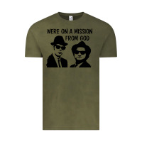 Vintage Olive Elwood & Jake Vintage Tee - linhVisuals