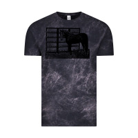 Cloud Black beautiful jim key  performing horse Vintage Tee - linhVisuals