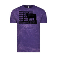 Cloud Purple beautiful jim key  performing horse Vintage Tee - linhVisuals