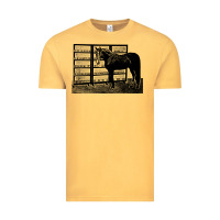 Vintage Mustard beautiful jim key  performing horse Vintage Tee - linhVisuals